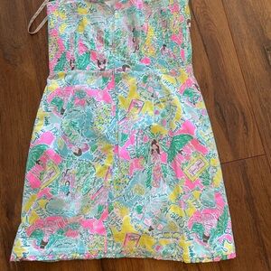 Lilly Pulitzer Jesse Pop Up Ruffle dress short Romper